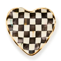 Courtly Check Fluted Heart Plate