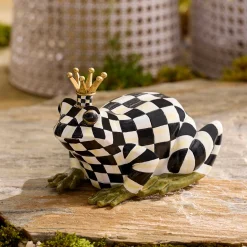 Courtly Check Frog Hide-A-Key