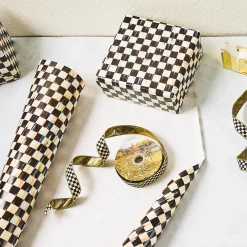 Courtly Check Gift Wrap, Set of 2