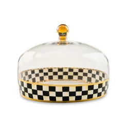 Courtly Check Glass Cake Dome