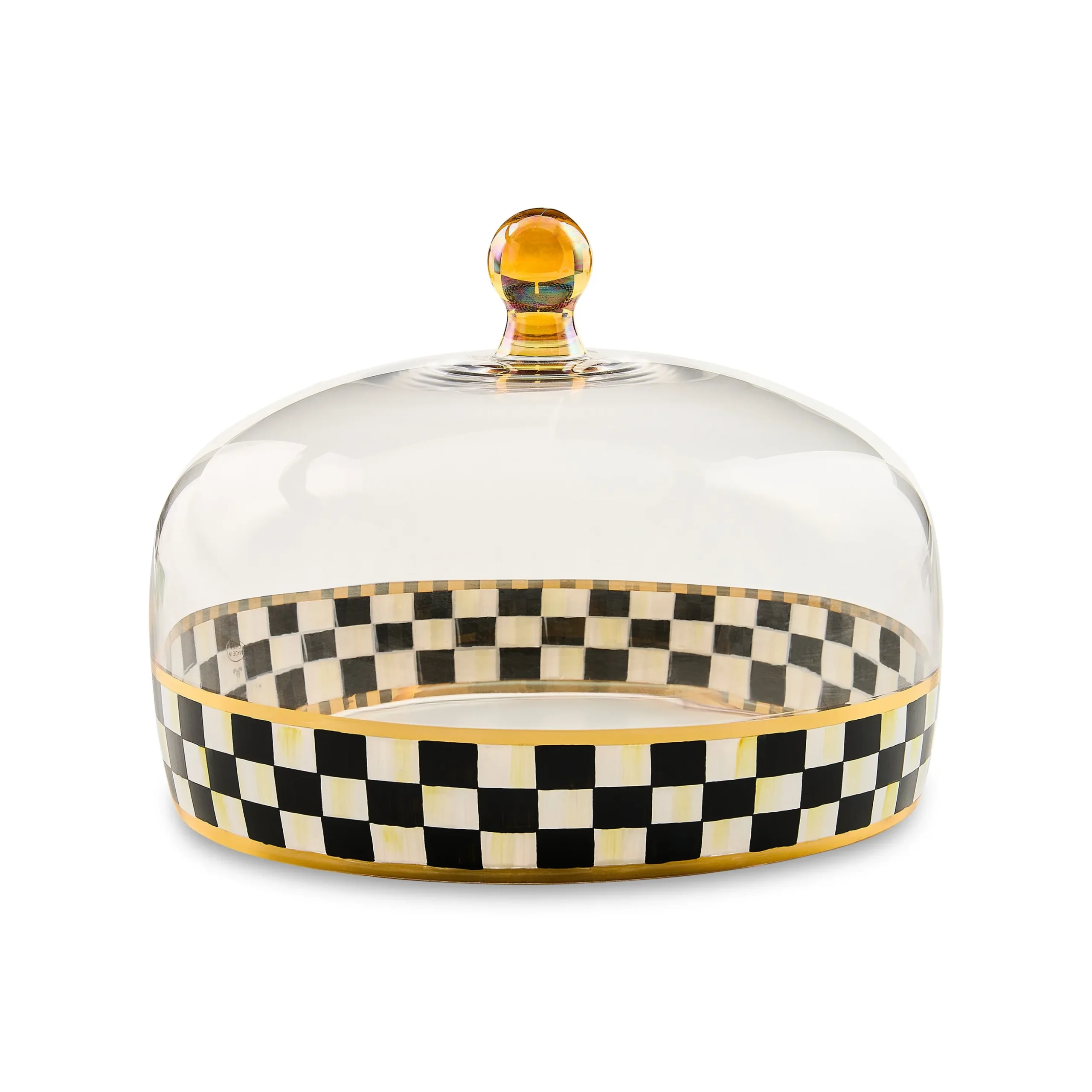 Courtly Check Glass Cake Dome