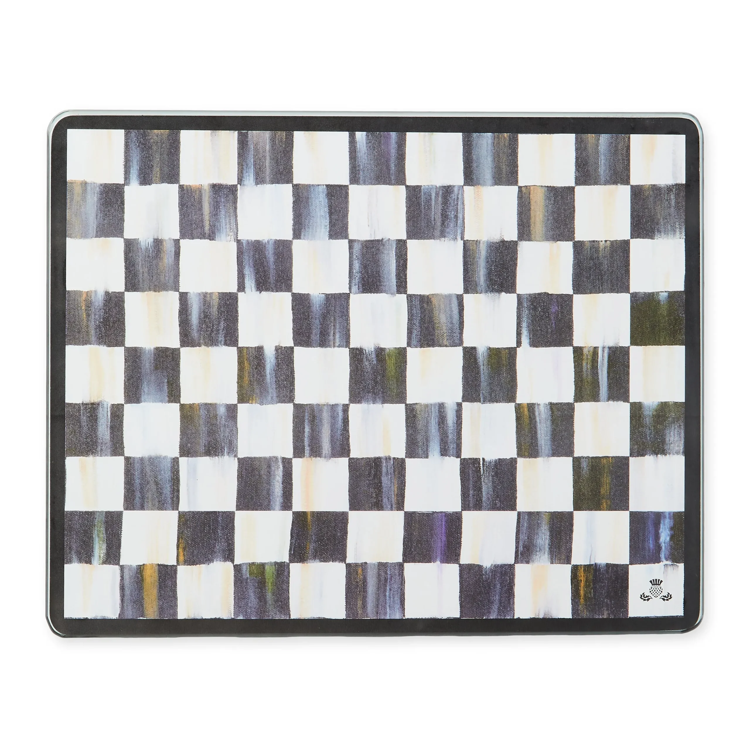 Courtly Check Glass Cutting Boards, Set of 2