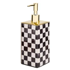 Courtly Check Glass Soap Pump