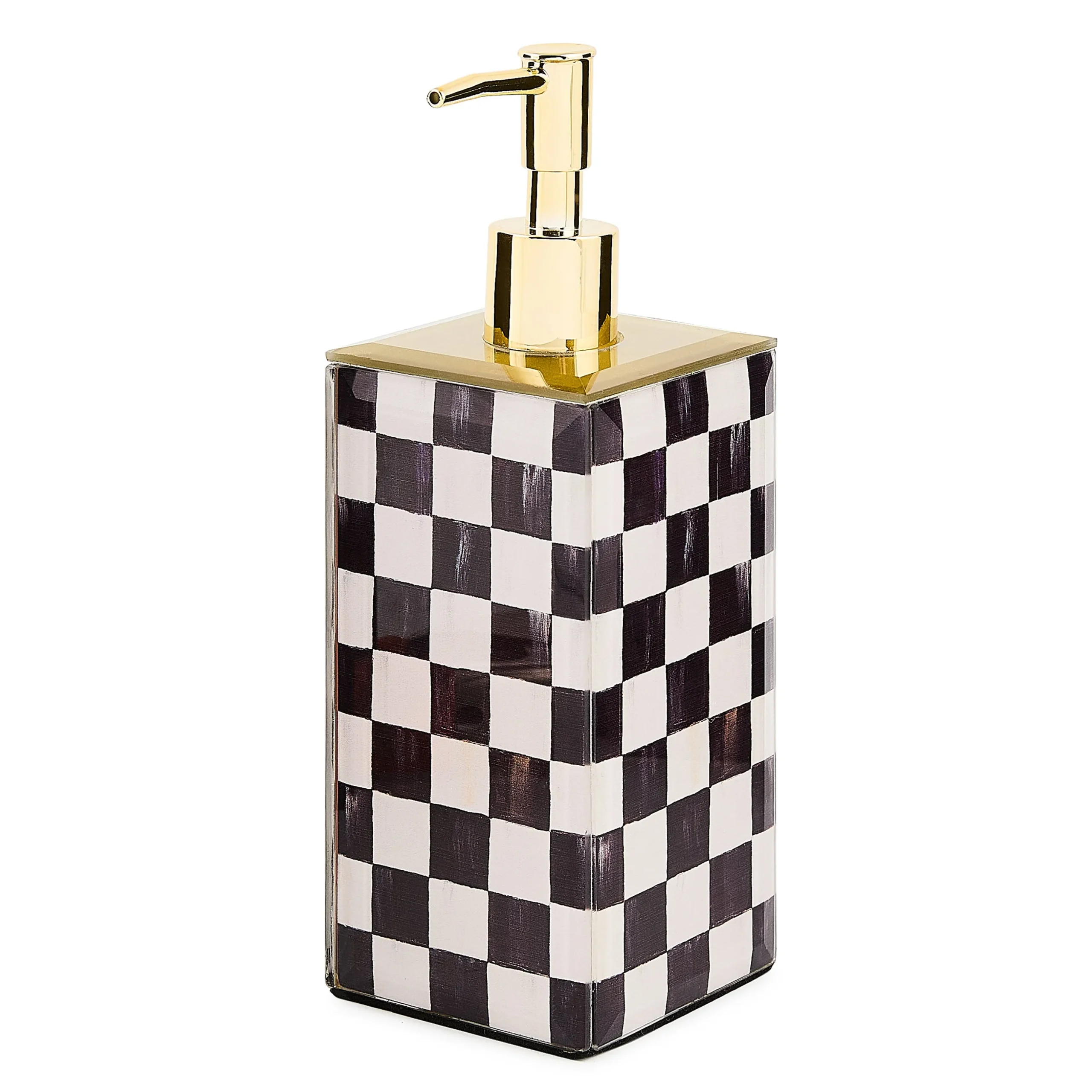 Courtly Check Glass Soap Pump