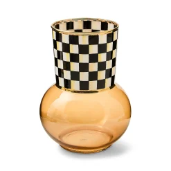 Courtly Check Glass Vase