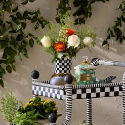 Courtly Check Glass Vase