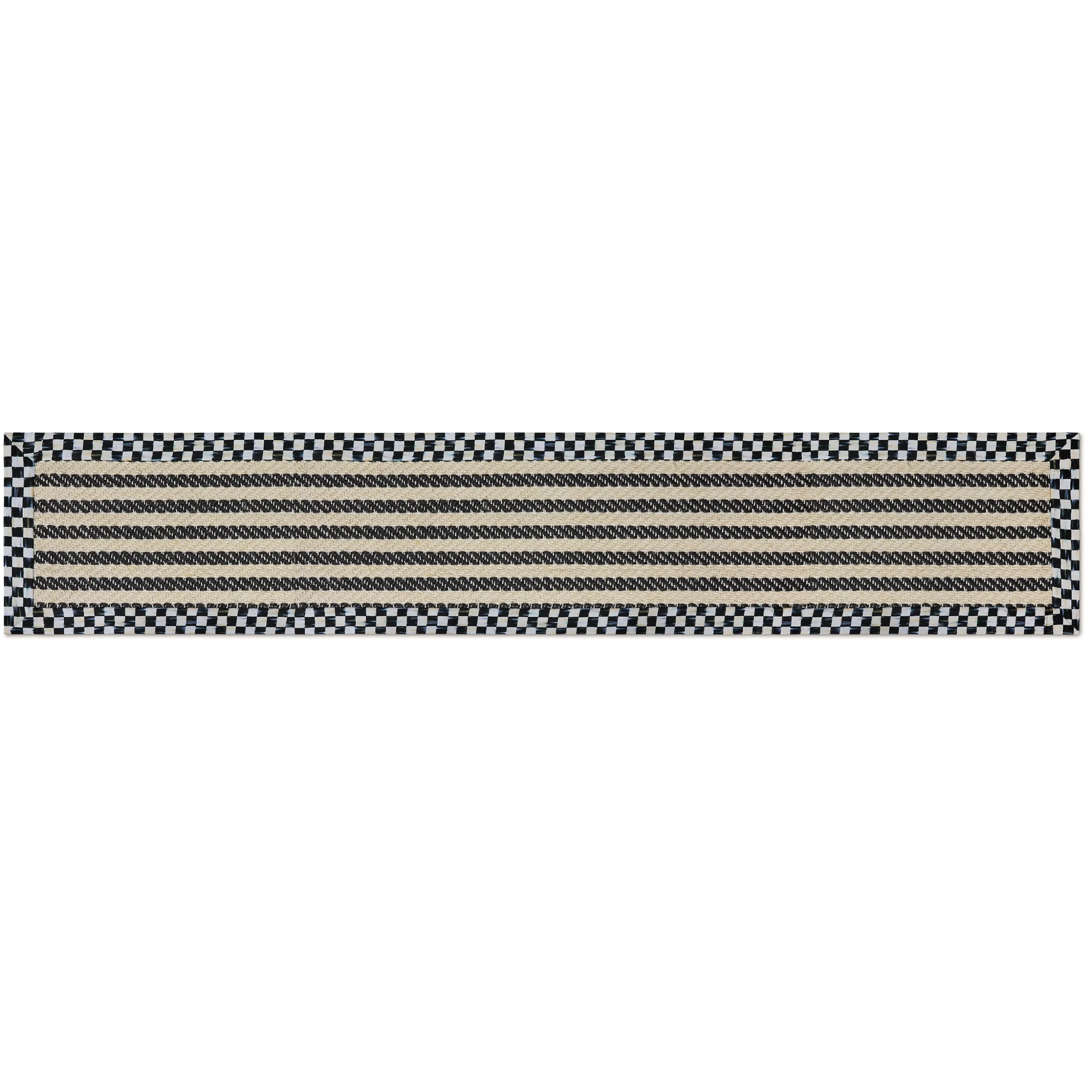 Courtly Check Herringbone Stripe 2'6" x 9' Sisal Runner