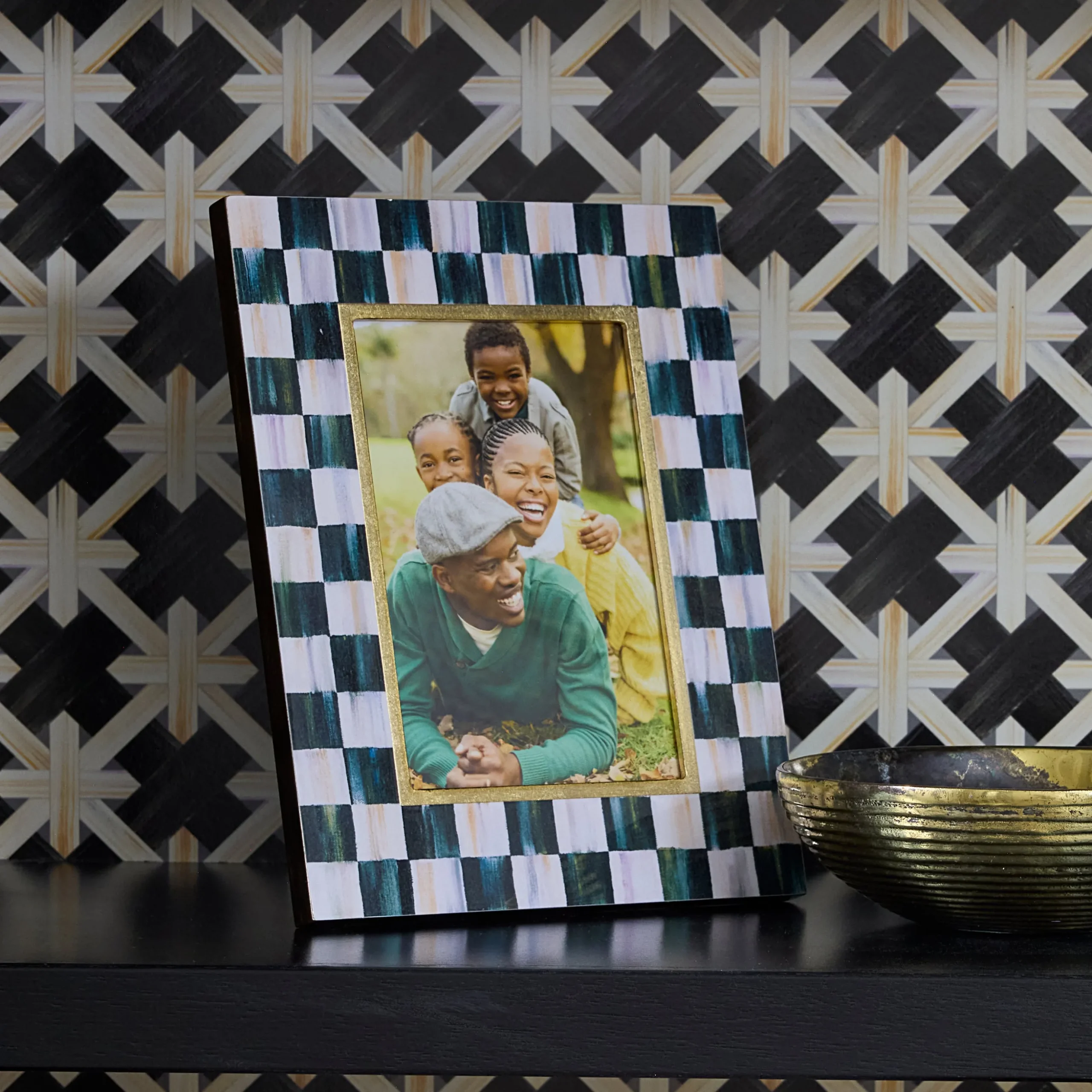 Courtly Check Lacquer 4" x 6" Frame