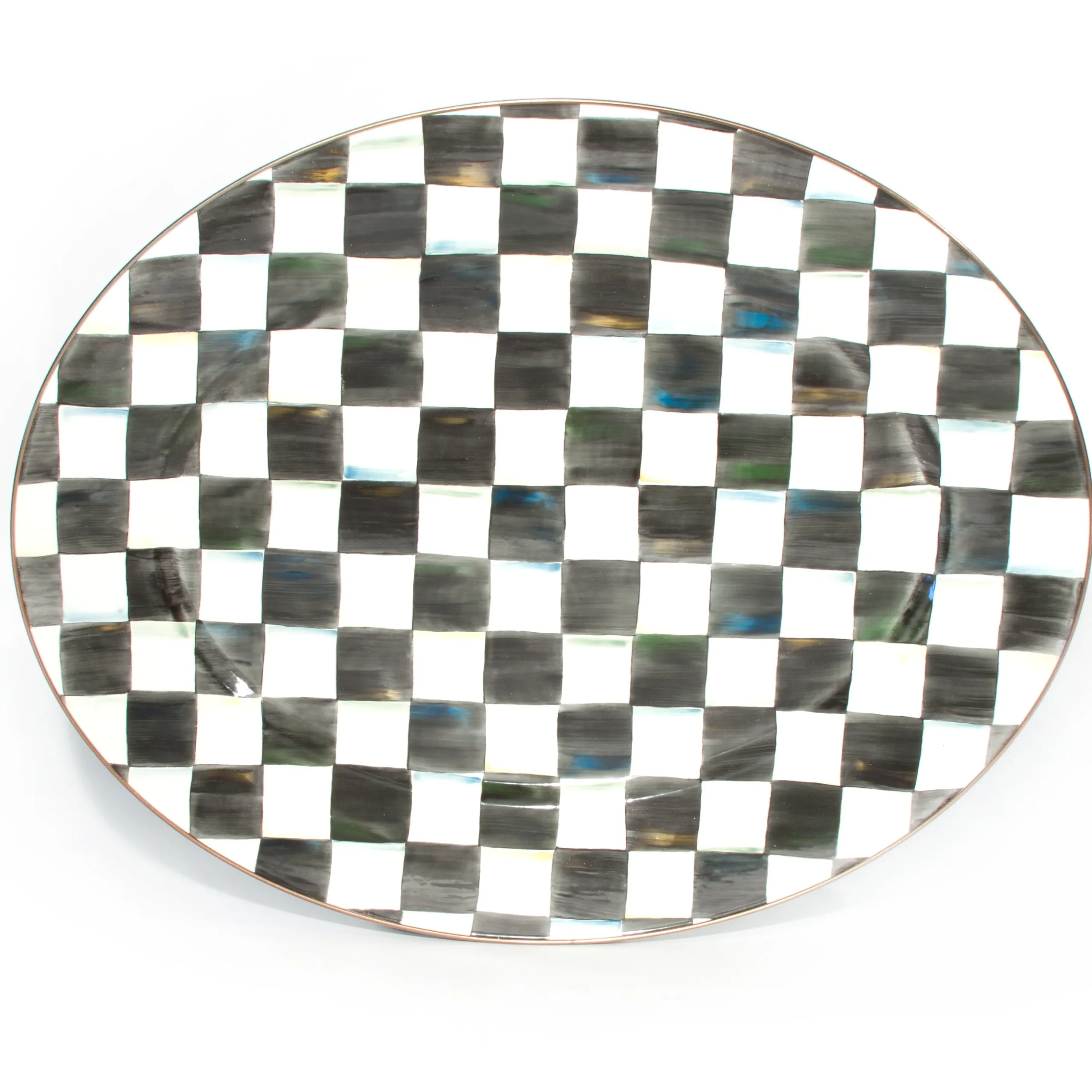 Courtly Check Large Oval Platter