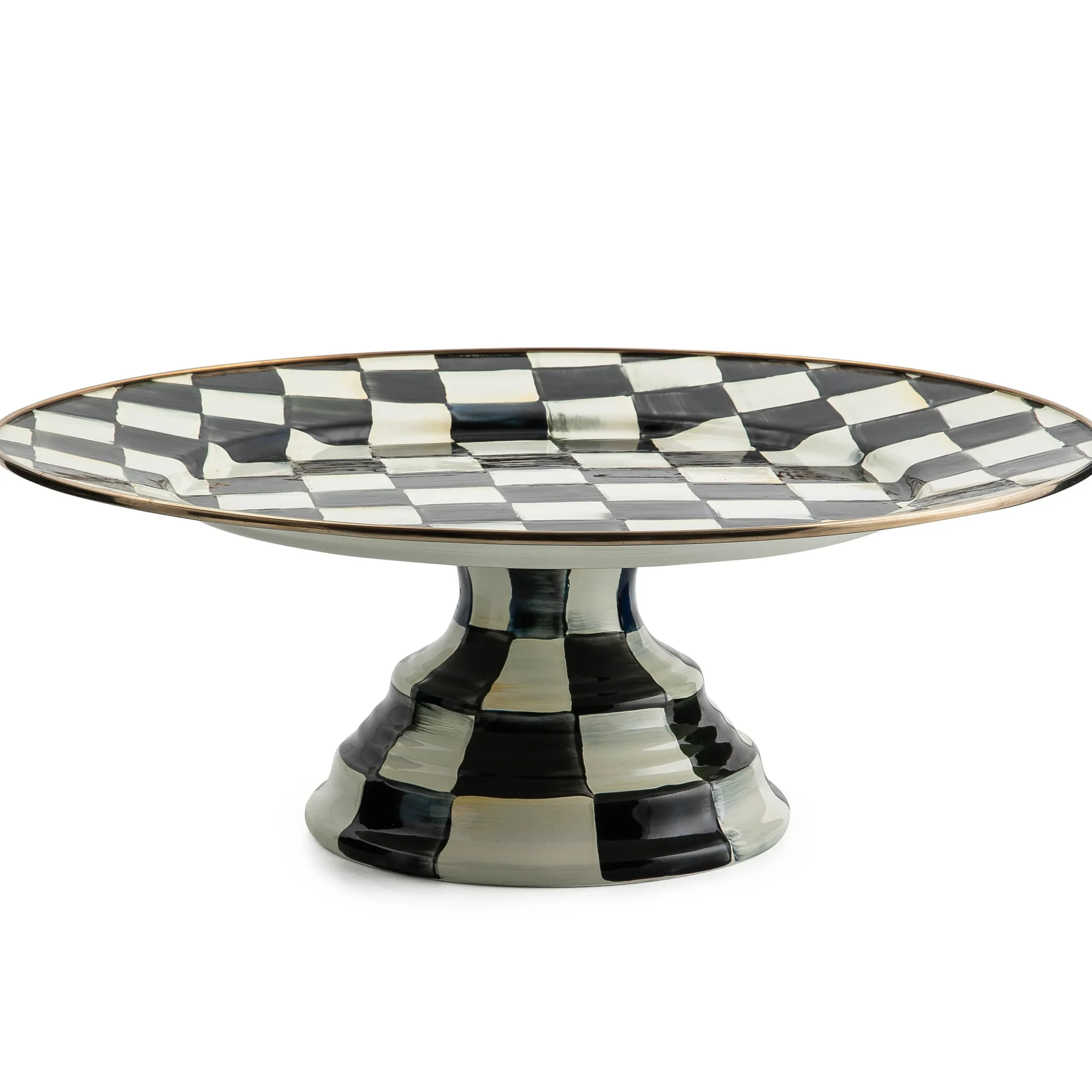 Courtly Check Large Pedestal Platter