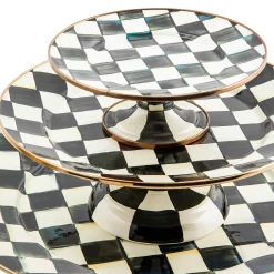Courtly Check Large Pedestal Platter