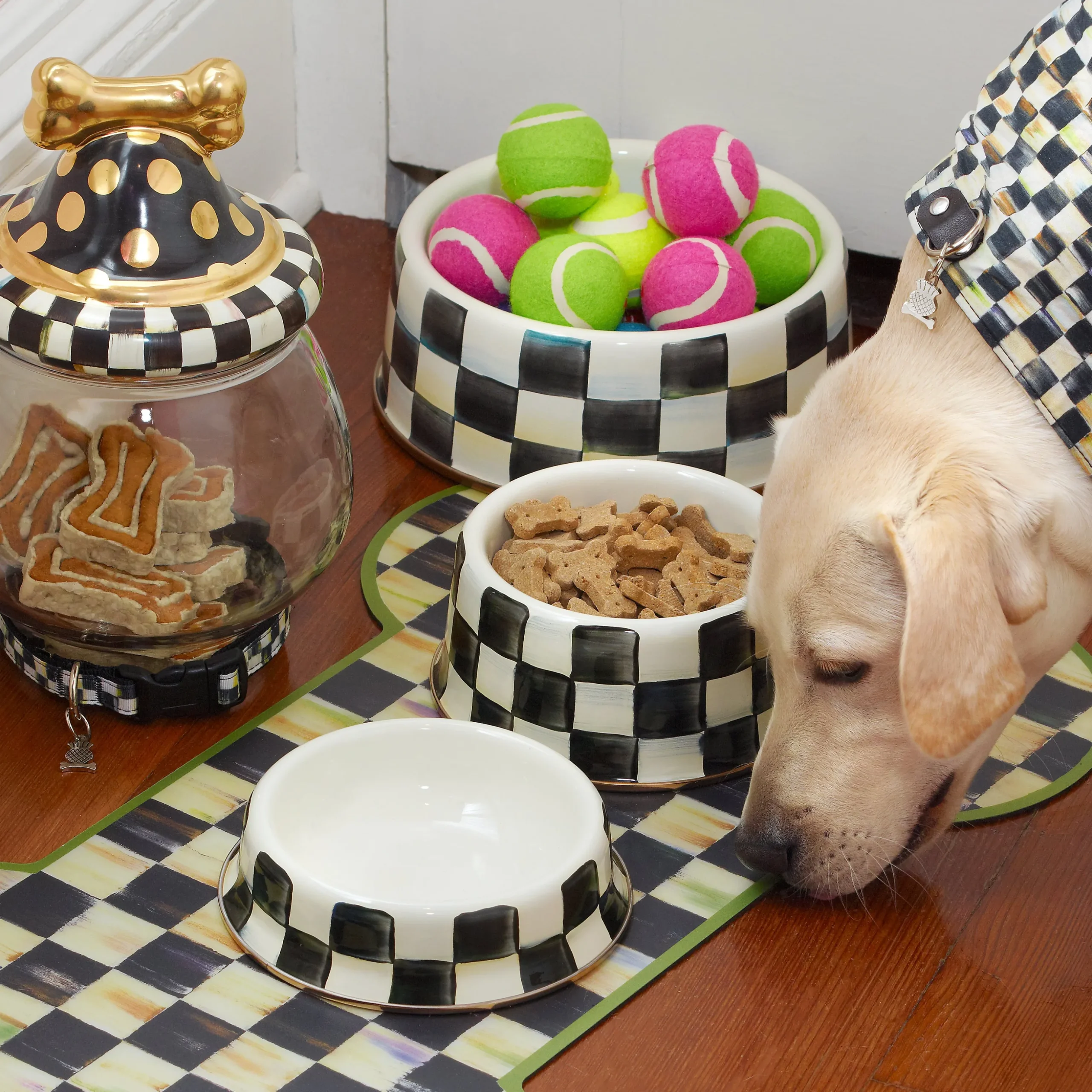 Courtly Check Large Pet Dish
