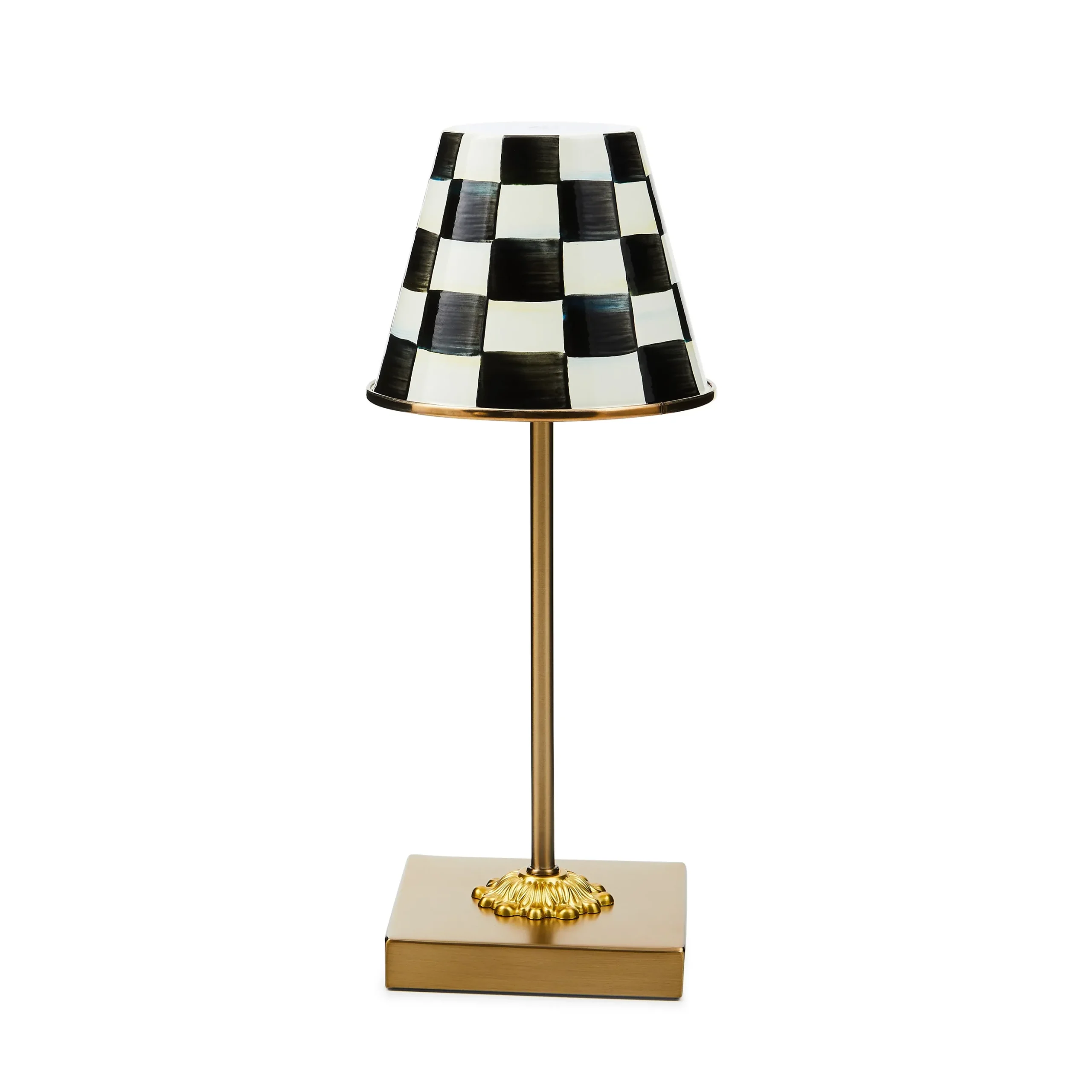 Courtly Check LED Rechargeable Cafe Table Lamp