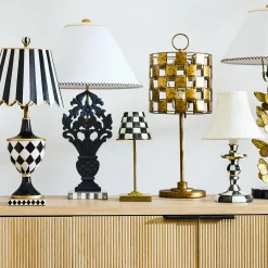 Courtly Check LED Rechargeable Cafe Table Lamp