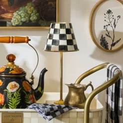 Courtly Check LED Rechargeable Cafe Table Lamp