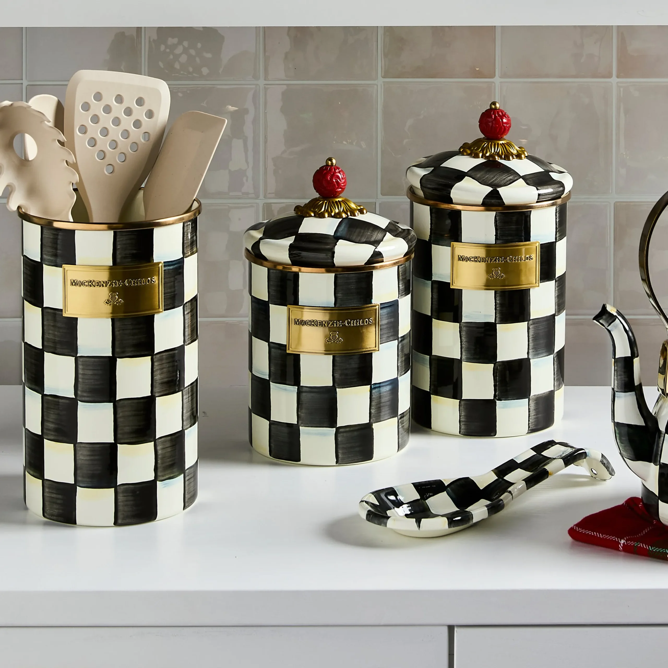 Courtly Check Medium Canister