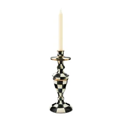 Courtly Check Medium Enamel Candlestick