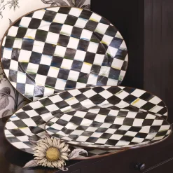 Courtly Check Medium Oval Platter