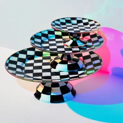 Courtly Check Mini Pedestal Platter