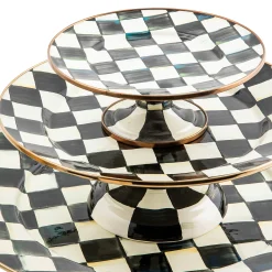 Courtly Check Mini Pedestal Platter