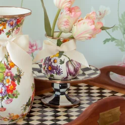 Courtly Check Mini Pedestal Platter