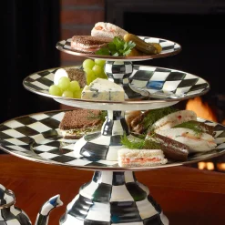 Courtly Check Mini Pedestal Platter