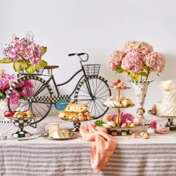 Courtly Check Mini Pedestal Platter