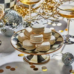Courtly Check Mini Pedestal Platter