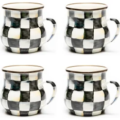 Courtly Check Mugs, Set of 4