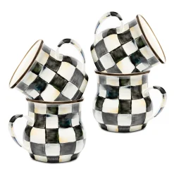 Courtly Check Mugs, Set of 4