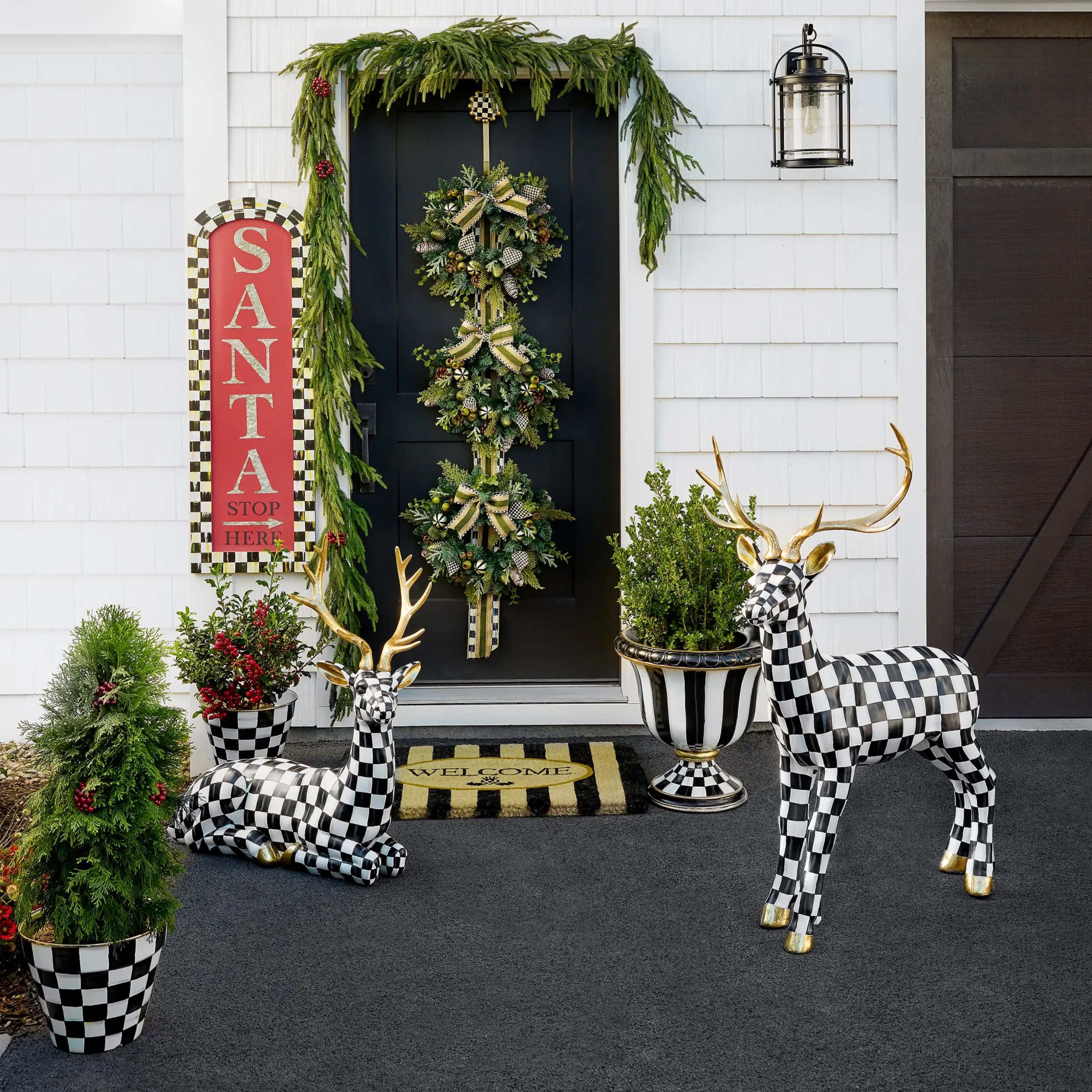 Courtly Check Outdoor Resting Deer