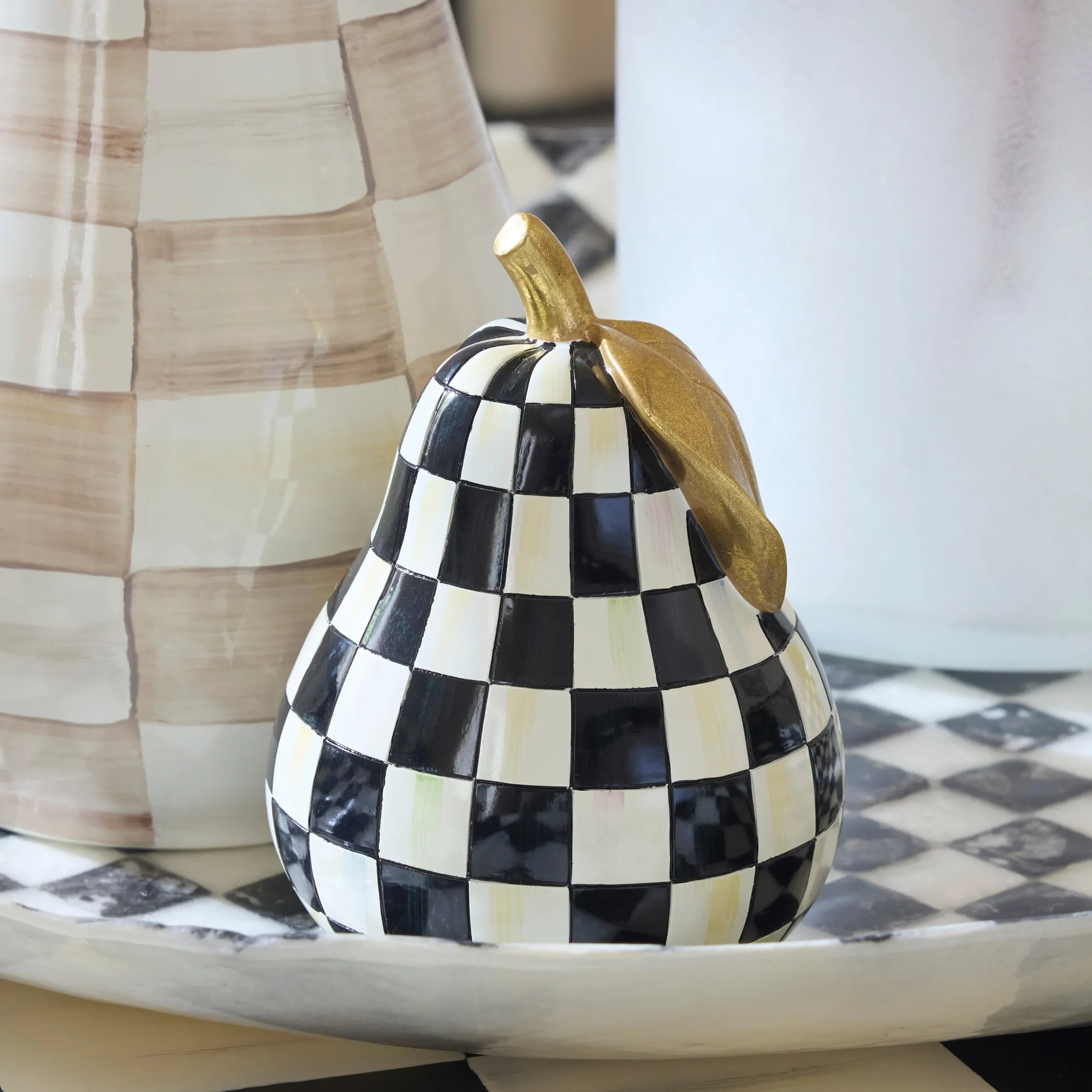 Courtly Check Pear Decor