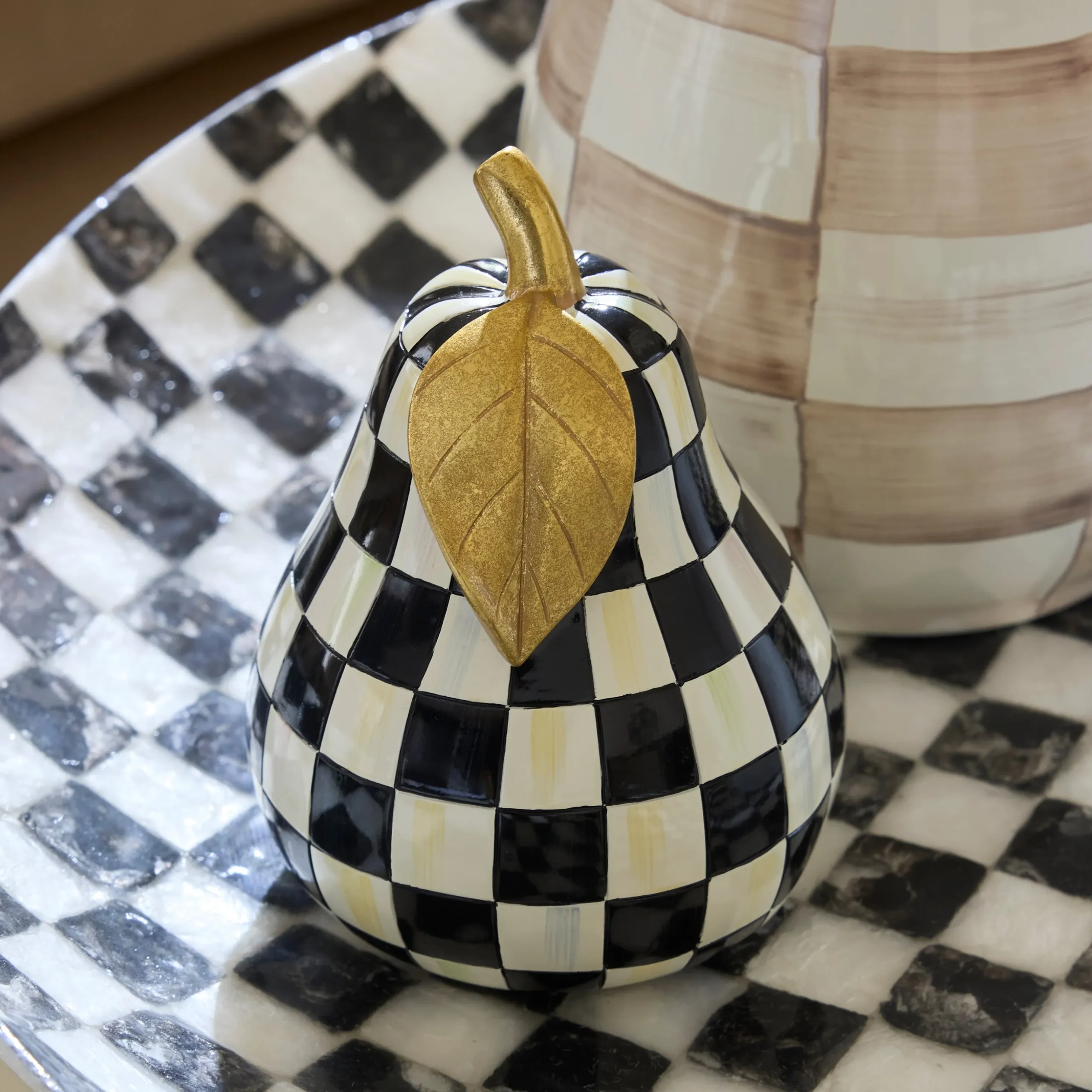 Courtly Check Pear Decor