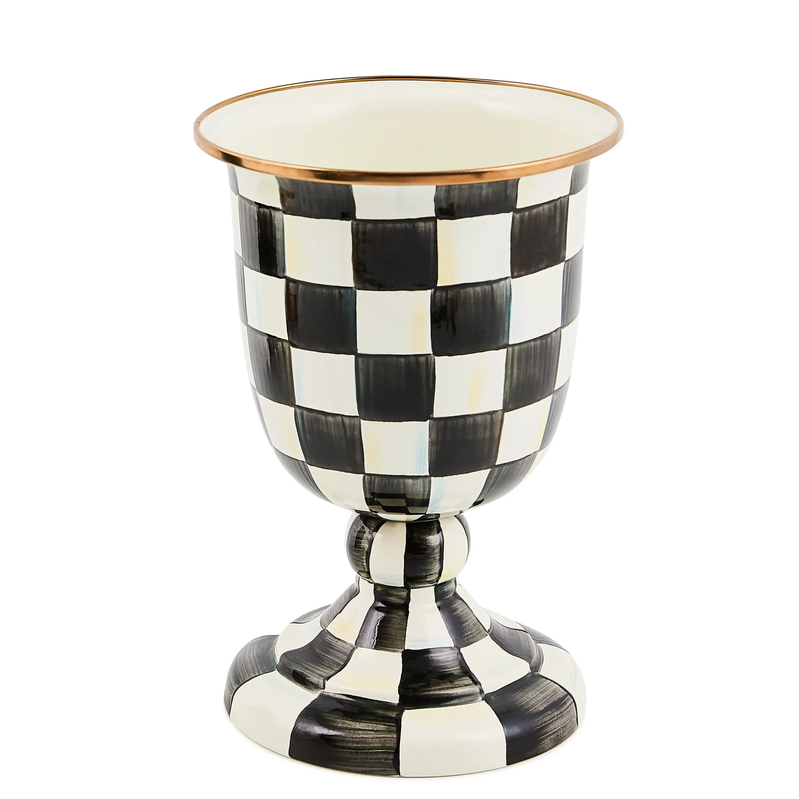 Courtly Check Pedestal Vase