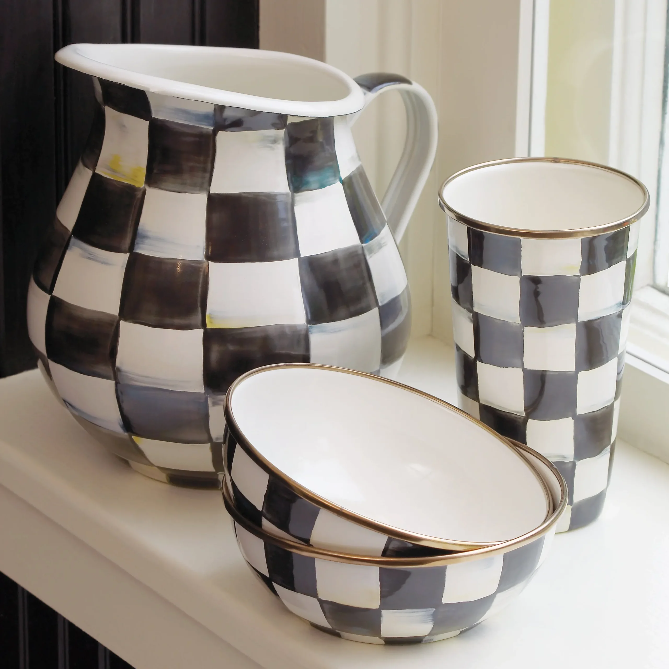 Courtly Check Pitcher