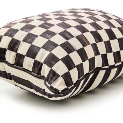Courtly Check Printed Outdoor Lumbar Pillow