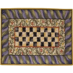 Courtly Check Purple & Green 3' x 5' Rug
