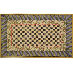 Courtly Check Purple & Green 9' x 12' Rug