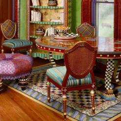 Courtly Check Purple & Green 5' x 8' Rug