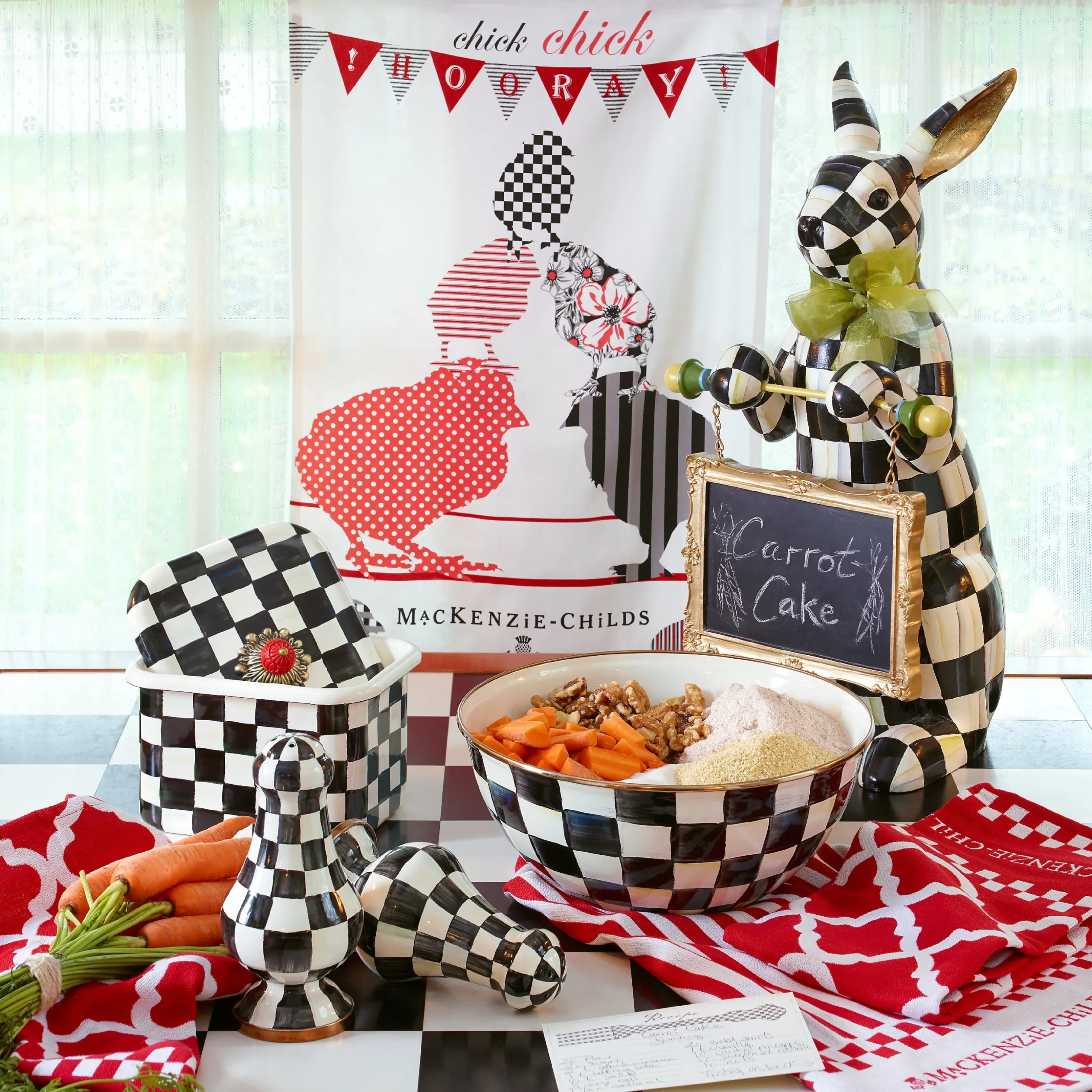 Courtly Check Recipe Box