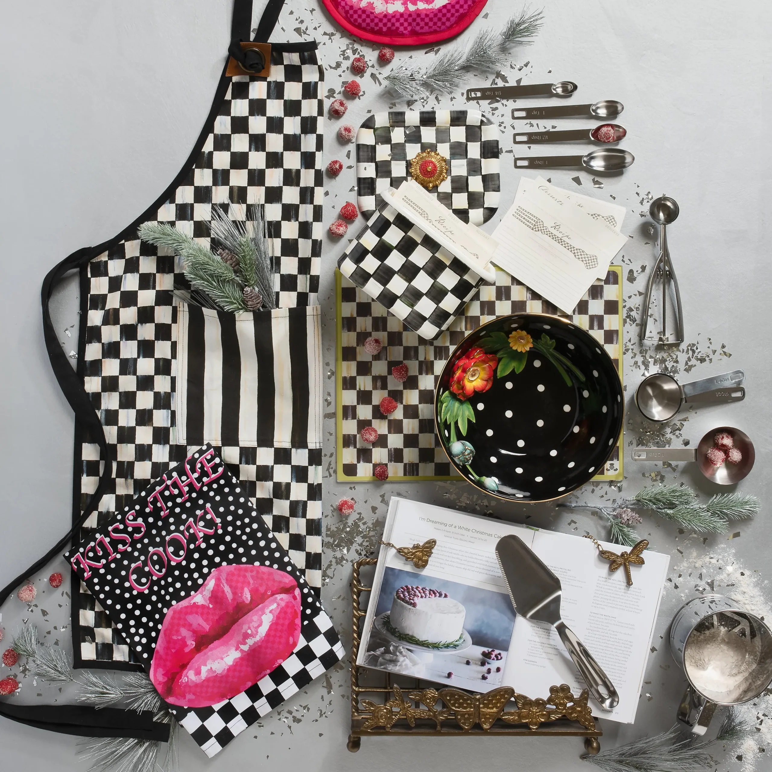 Courtly Check Recipe Box