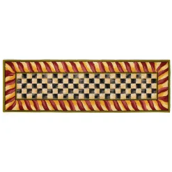 Courtly Check Red & Gold 2'6
