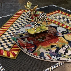 Courtly Check Red & Gold 2'6