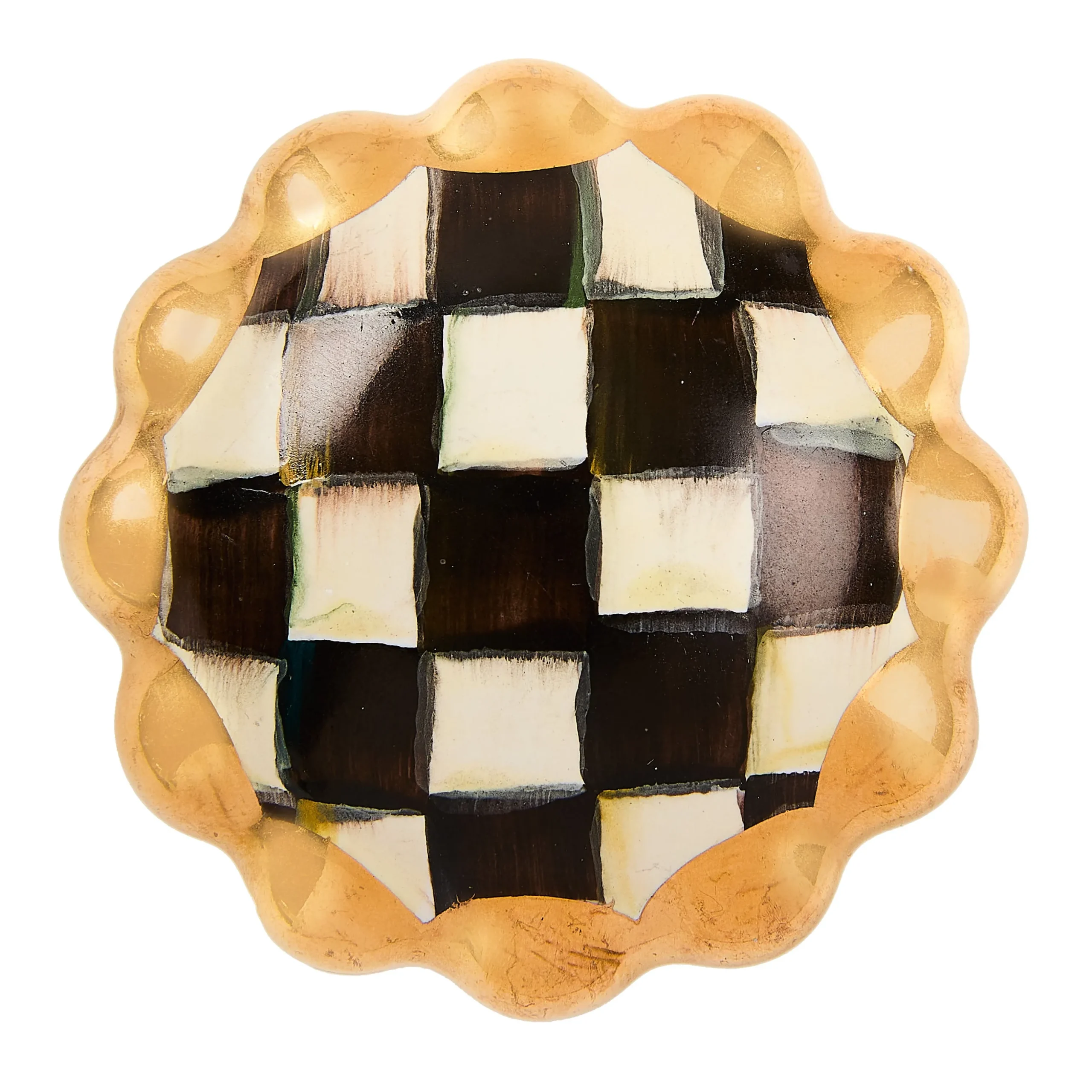 Courtly Check Round Knob