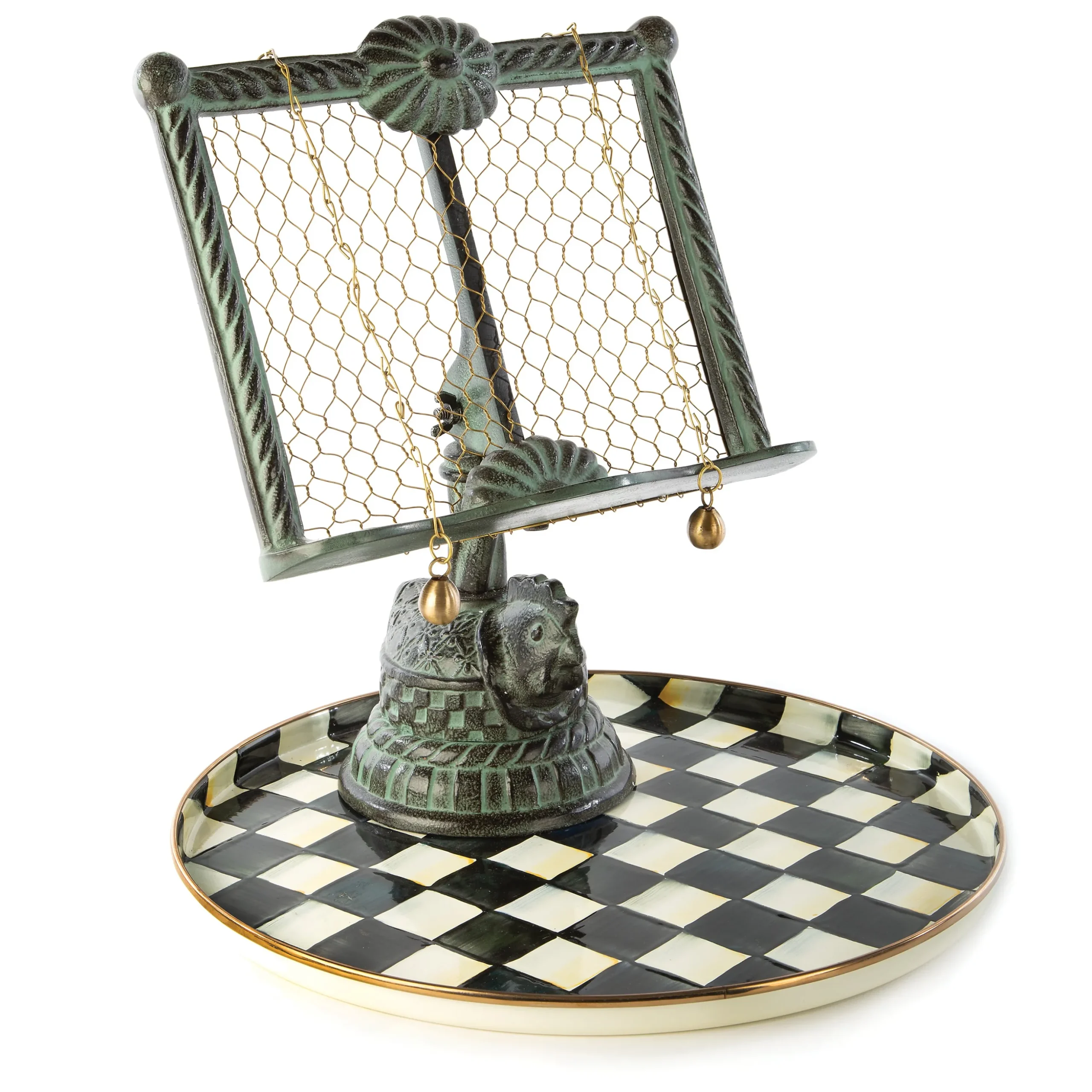 Courtly Check Round Tray