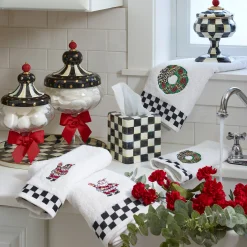 Courtly Check Round Tray