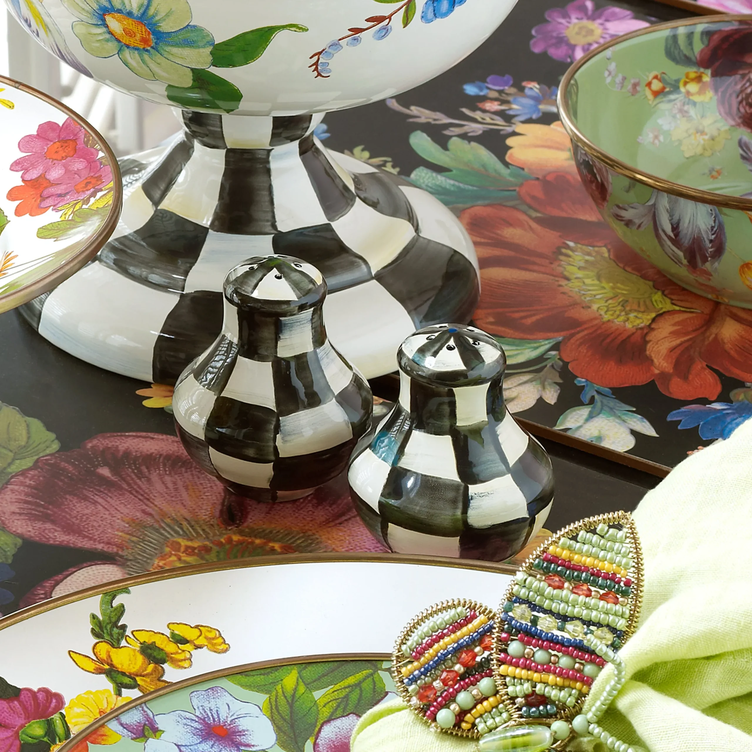 Courtly Check Salt & Pepper Shakers