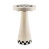 Courtly Check Scalloped Accent Table