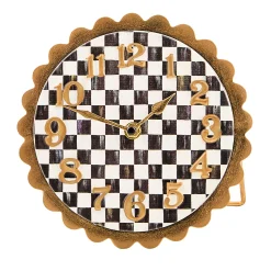 Courtly Check Scalloped Desk Clock