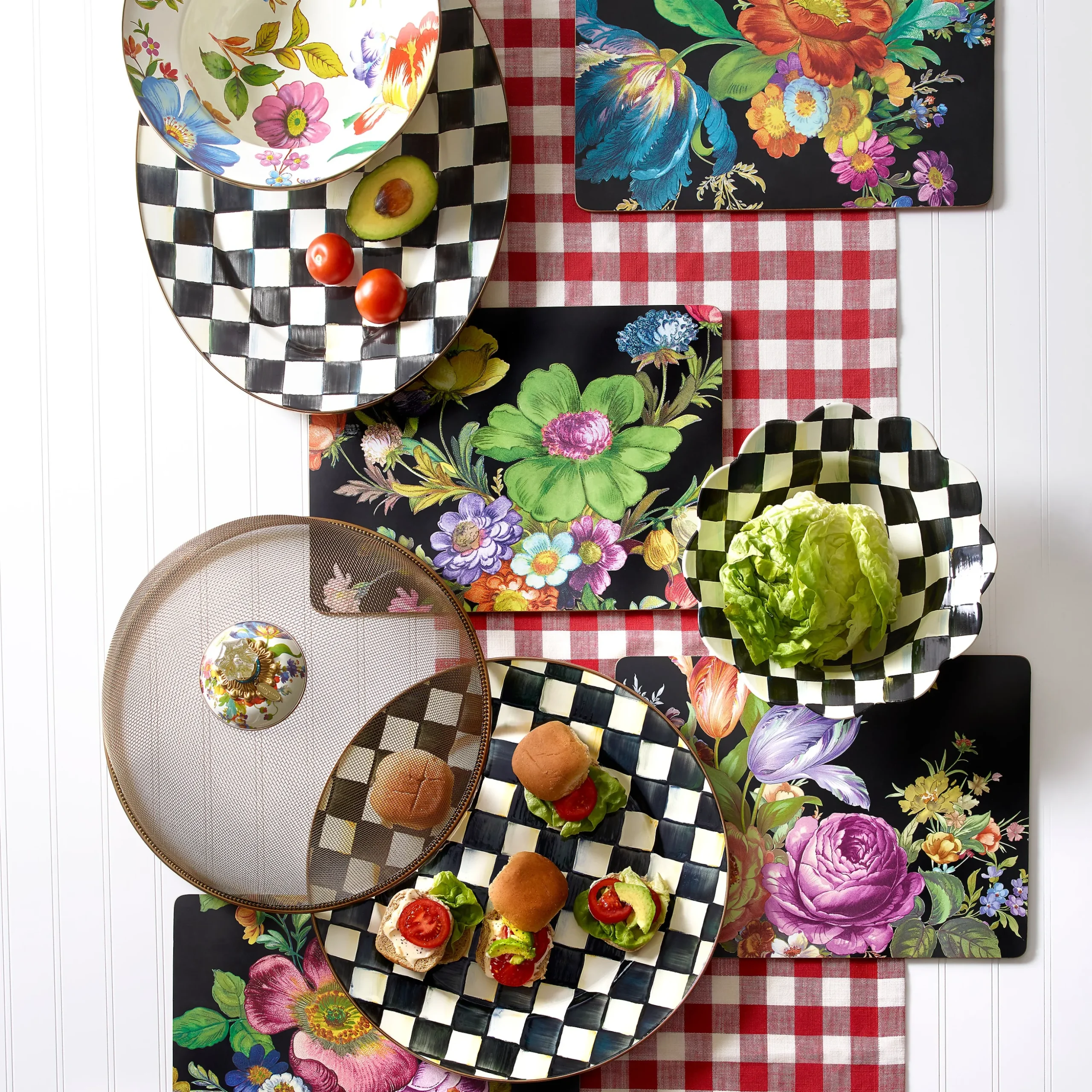 Courtly Check Serving Platter